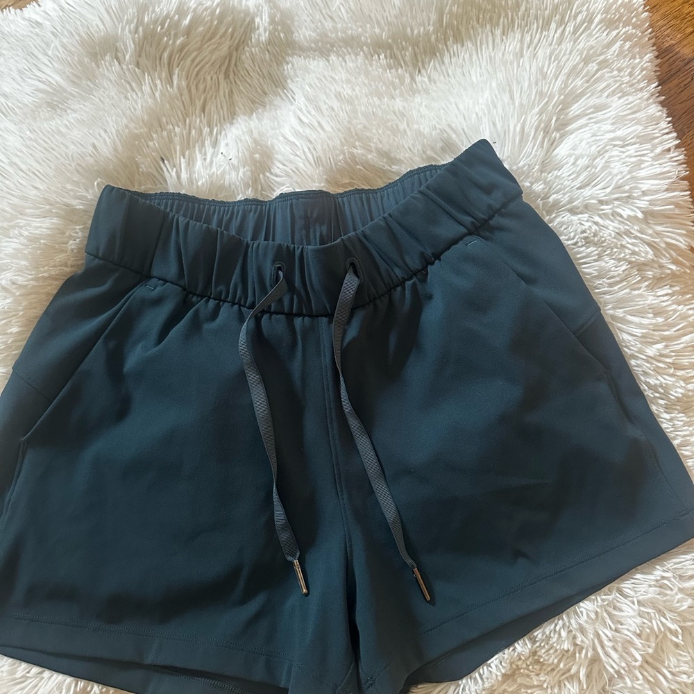 Lululemon Athletica teal Athletic Shorts Elastic Waist